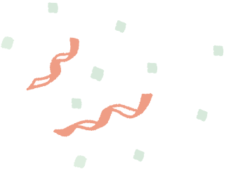 リボンとパーティクル